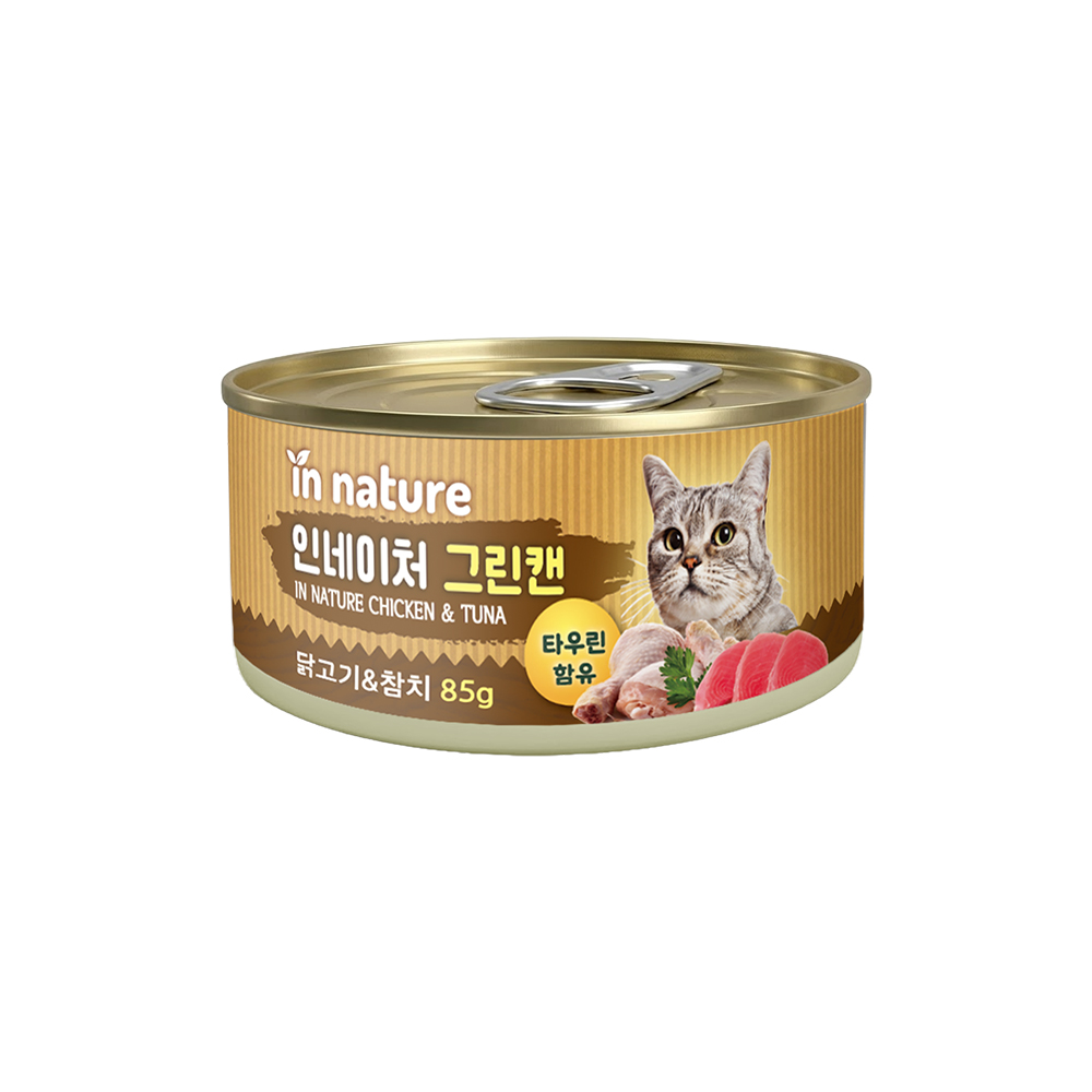 인네이처 그린캔(닭고기&참치)85g