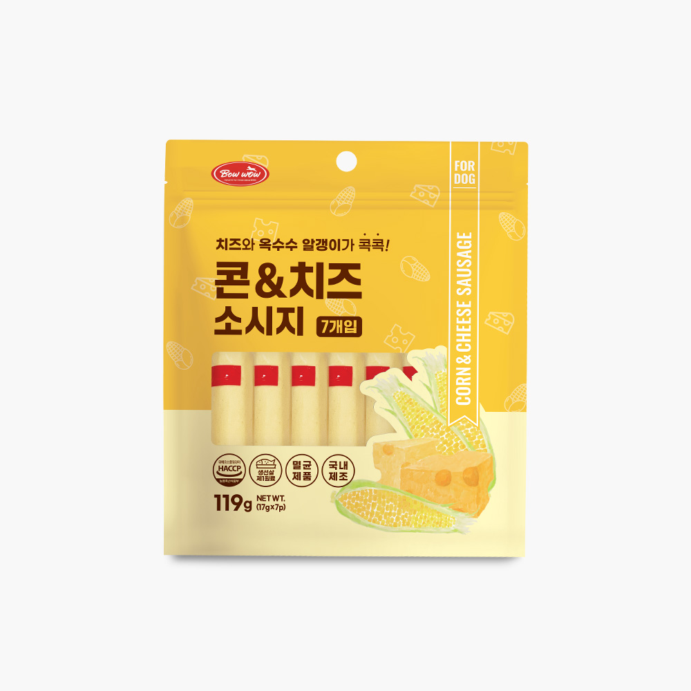 [바우와우] 콘&치즈 소시지 (7p)