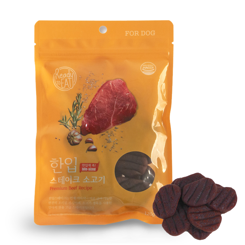[임박] [4+1] 베푸 한입스테이크 소고기 [120g]