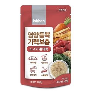 이즈칸 독 영양듬뿍 기력보충 소고기황태죽 100g