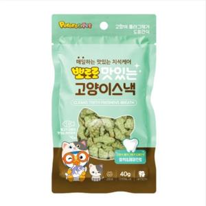 뽀로로 맛있는 고양이스낵 참치+페퍼민트 40g