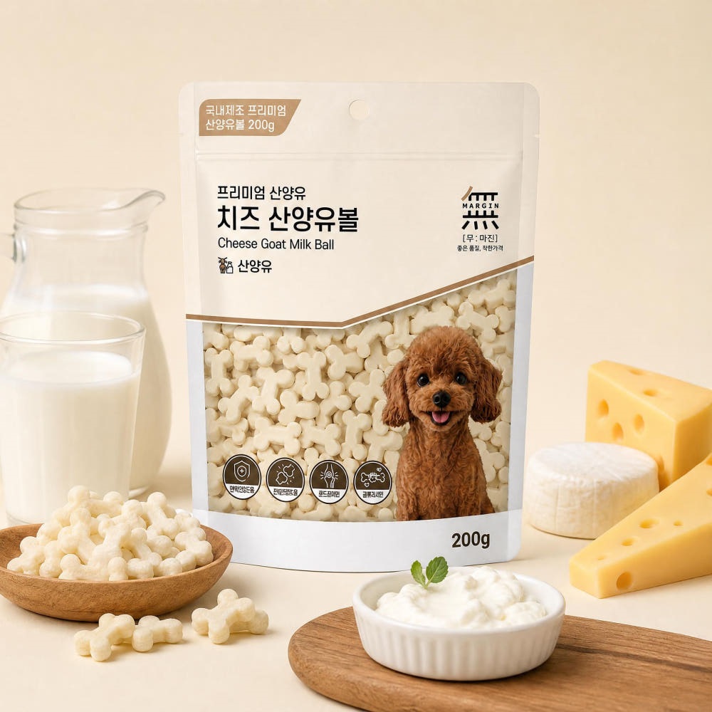 [바우와우] 무마진 치즈 산양유볼(200g)