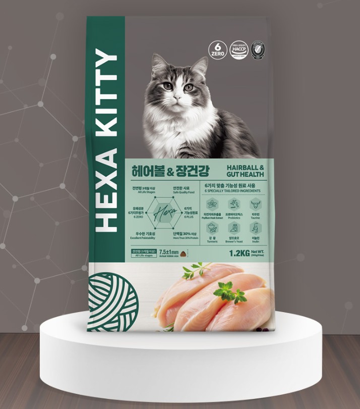 [헥사키티] 헤어볼&장건강 (4kg)