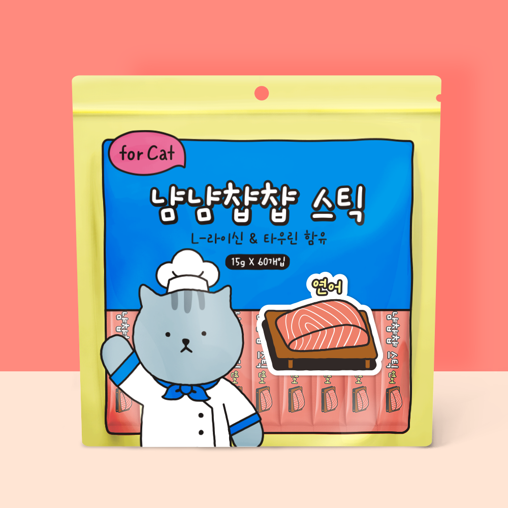 [냠냠챱챱] 스틱 연어(15gX60p)