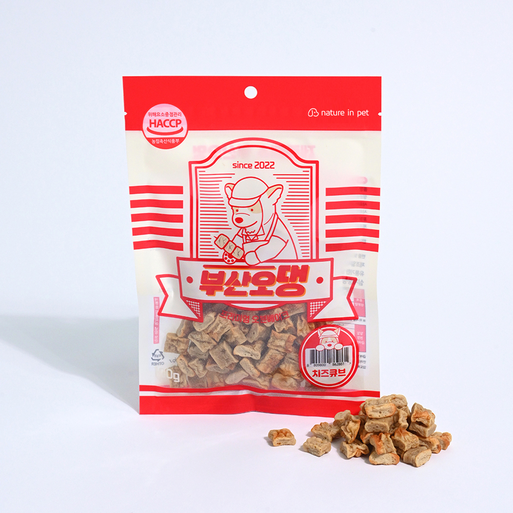 [펫도매단독! 2+1행사] 제로랩스 부산오멍 (치즈큐브) 100g [유통기한 27.10.03까지]