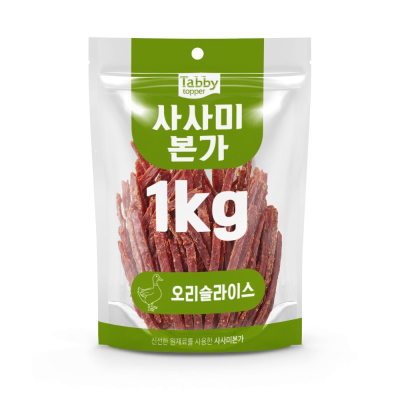 [Tabby] 테비사사미 본가 오리슬라이스 (1kg)