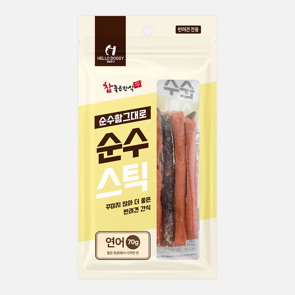 [헬로도기] 순수스틱 (연어/70g)