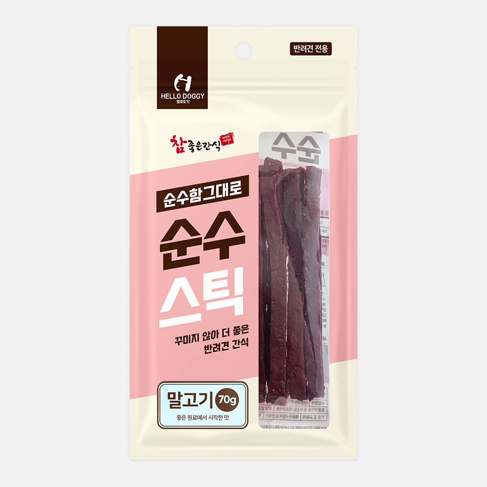 [헬로도기] 순수스틱 (말고기/70g)