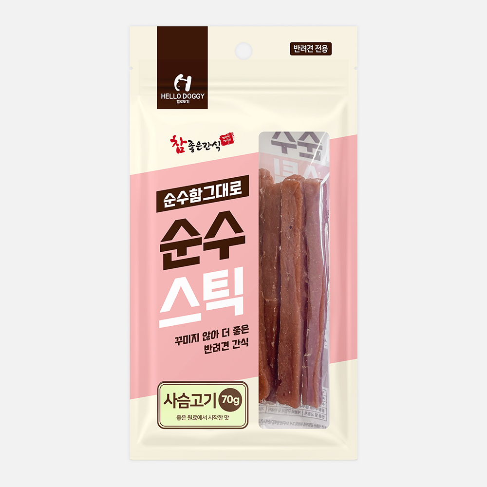 [헬로도기] 순수스틱 (사슴고기/70g)