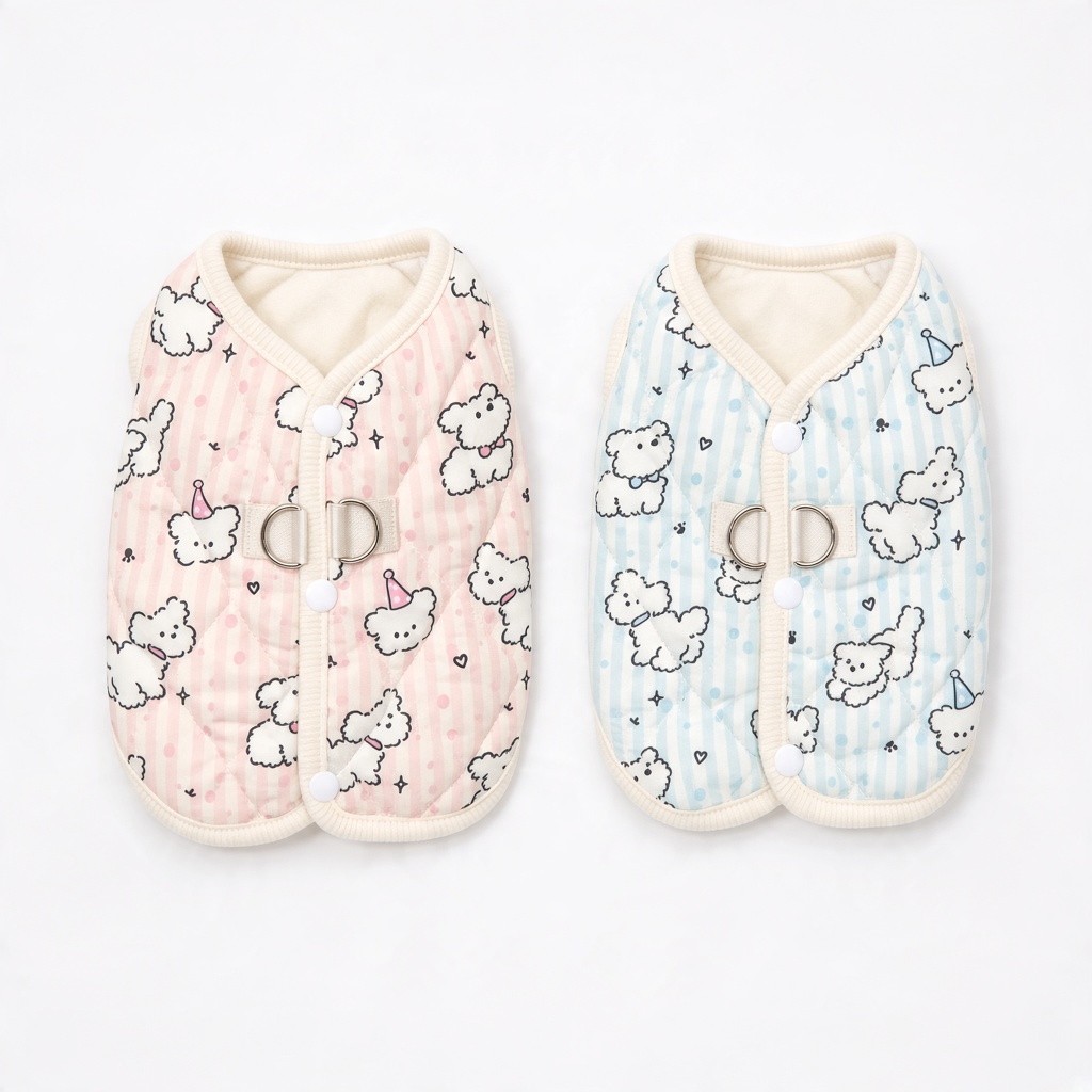 [개인싸] 해피데이 누빔 조끼