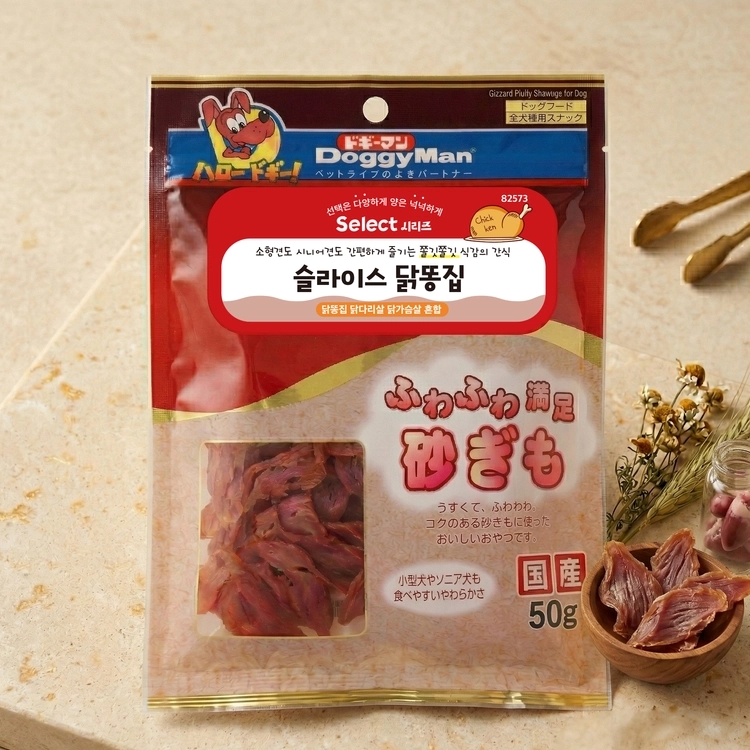 [도기맨]  셀렉트 슬라이스 닭똥집 50g