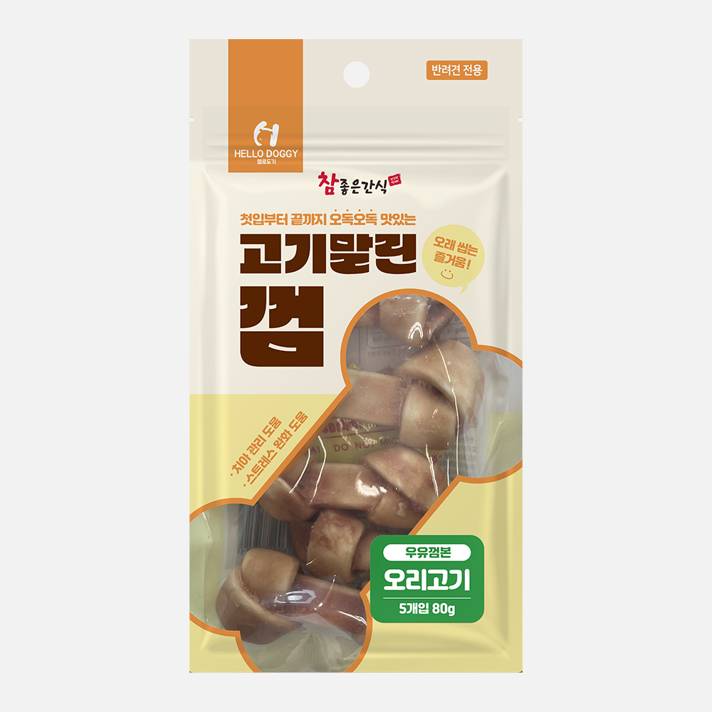 [참좋은간식] 고기말린껌 80g ( 본/오리고기)