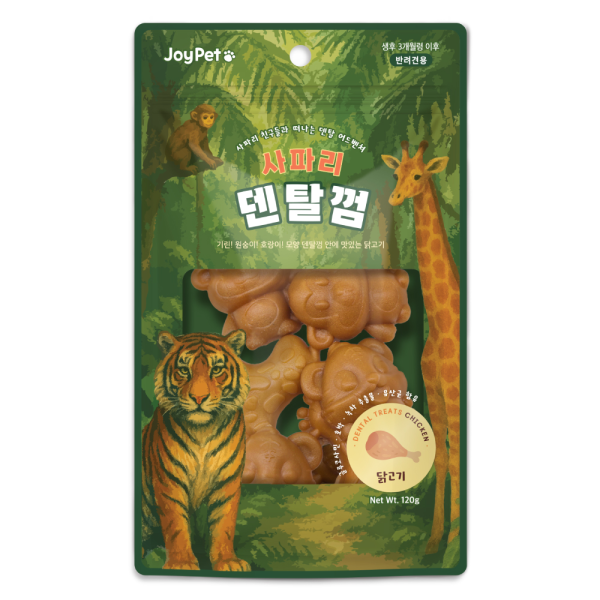 2+1증정!  [조이펫] 사파리 덴탈껌 120g (닭고기)