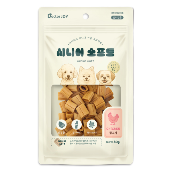 2+1증정! [닥터조이] 시니어 소프트 80g (닭고기)