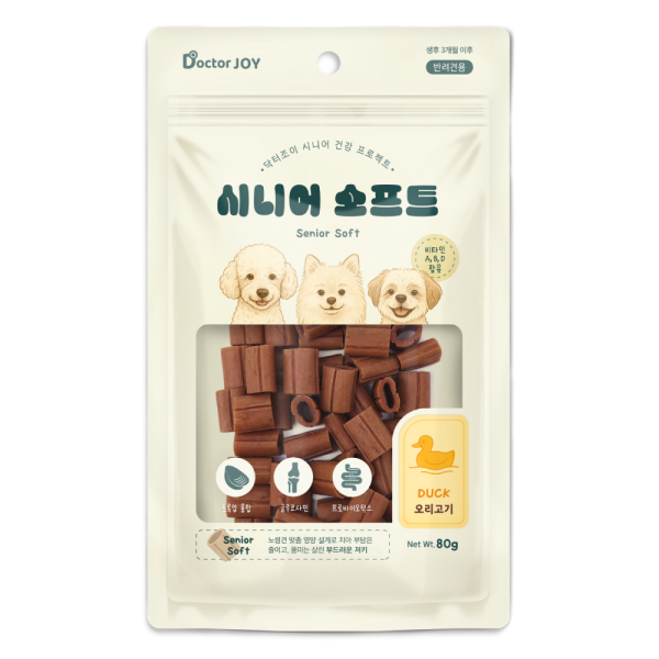 2+1증정! [닥터조이] 시니어 소프트 80g (오리고기)