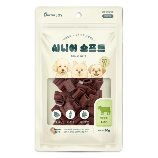 2+1증정! [닥터조이] 시니어 소프트 80g (소고기)
