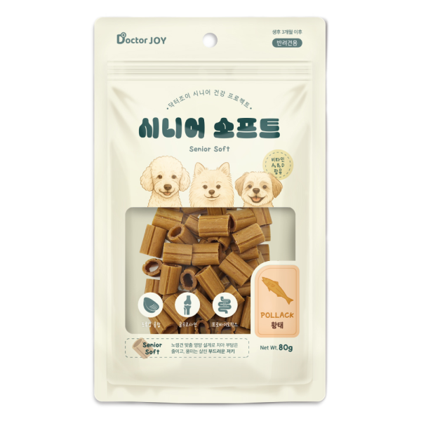 2+1증정! [닥터조이] 시니어 소프트 80g (황태)