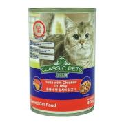 [컴페니언] 클래식 캣 대용량캔 참치&닭고기 (400g)